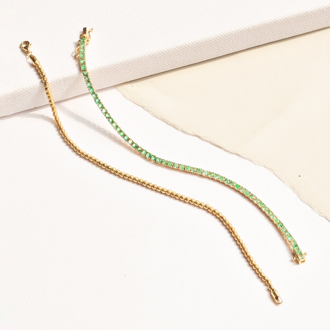 Pulseira Bolinhas Diamantadas Ouro Amarelo