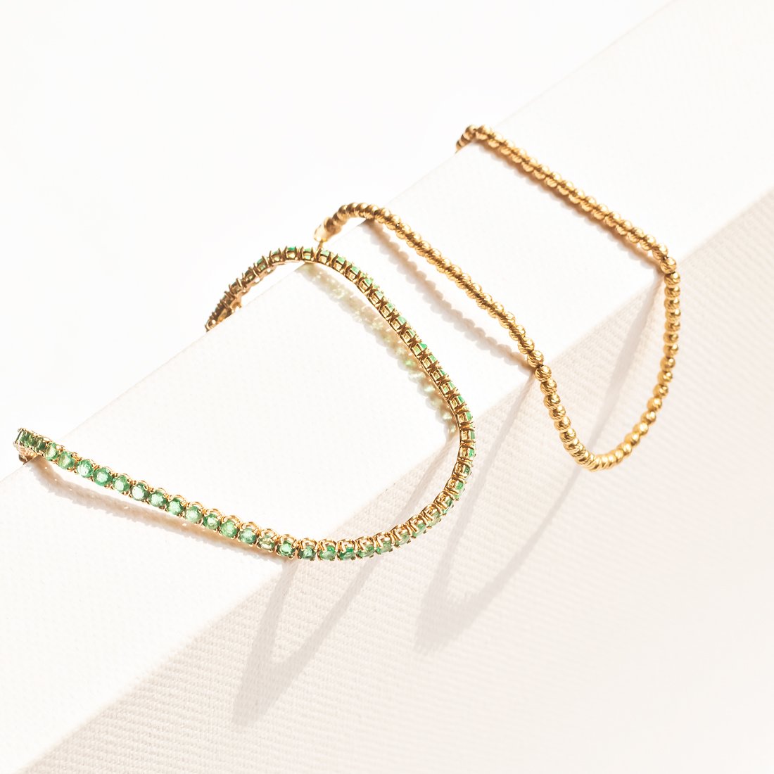 Pulseira Bolinhas Diamantadas Ouro Amarelo