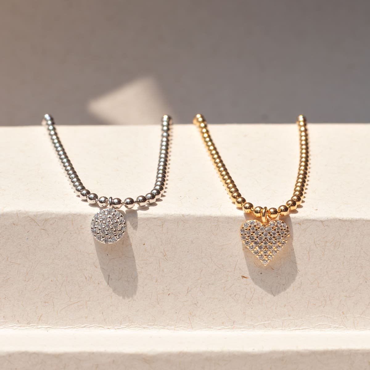 Pulseira Bolinhas e Pingente Cravejado Prata 925