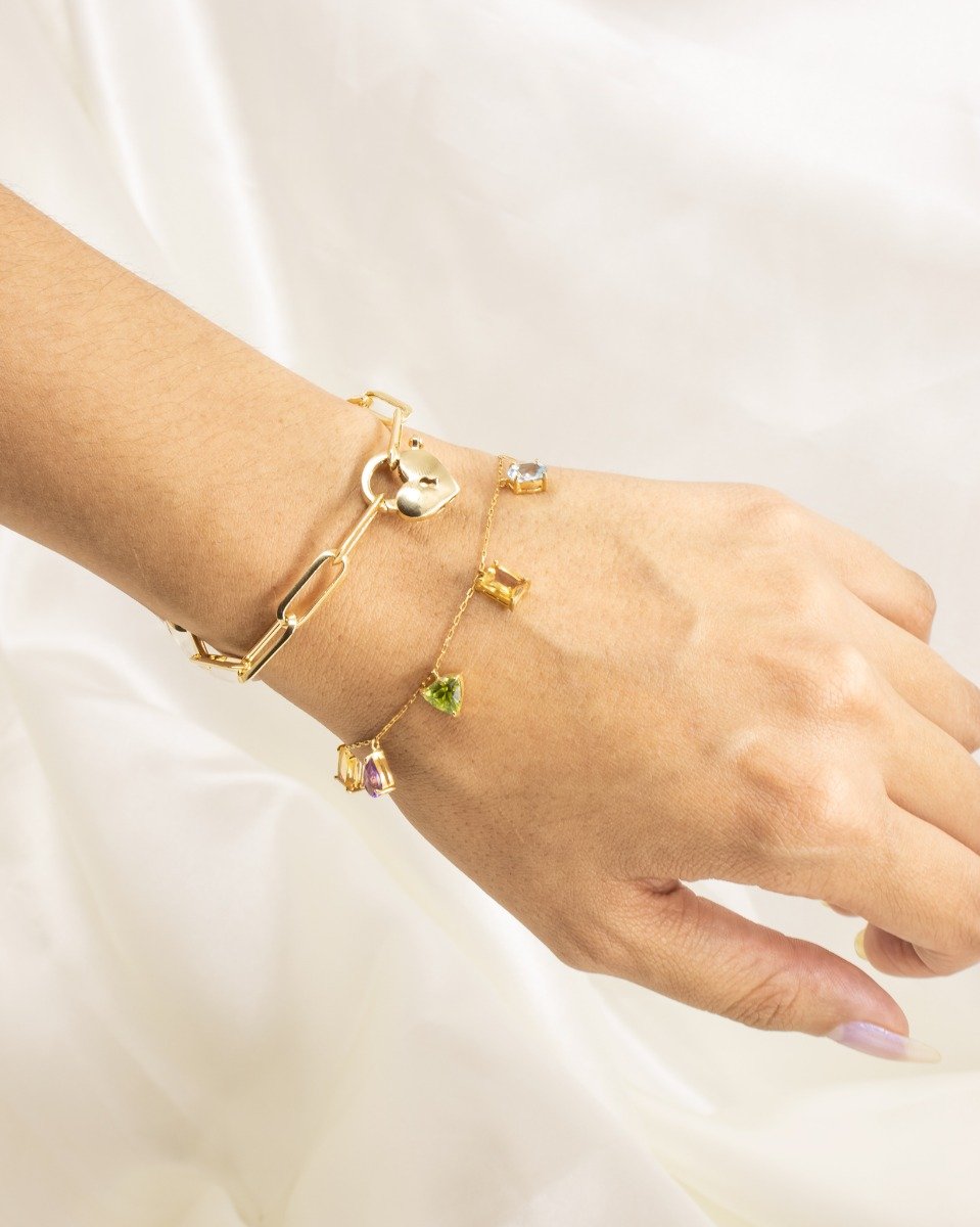 Pulseira Candy Mix Pedras Preciosas 