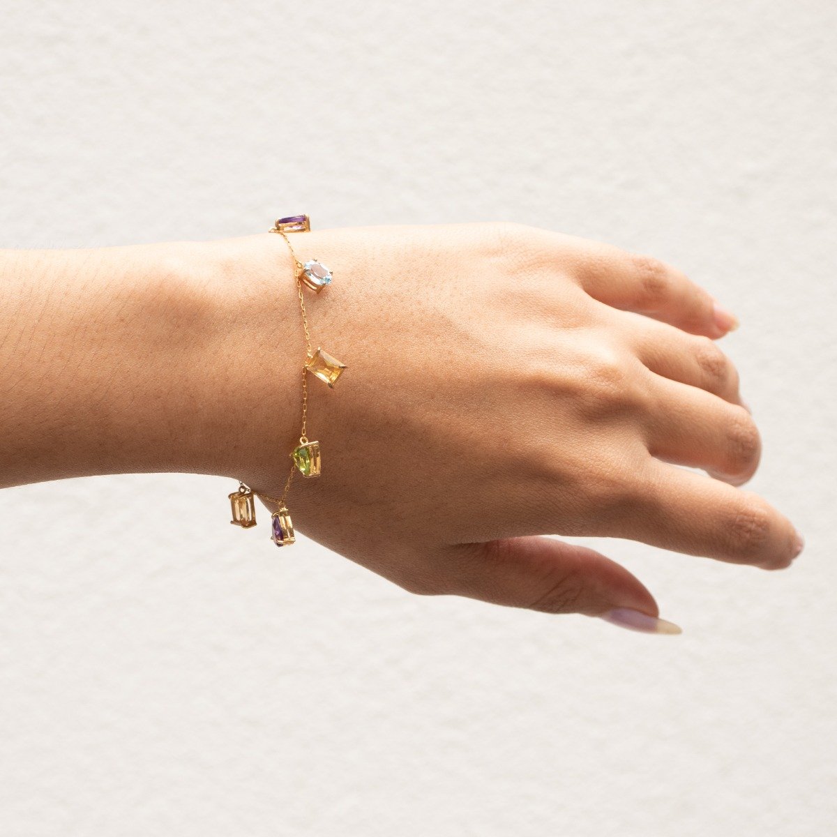 Pulseira Candy Mix Pedras Preciosas 