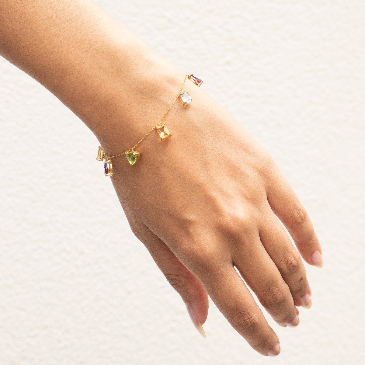 Pulseira Candy Mix Pedras Preciosas 
