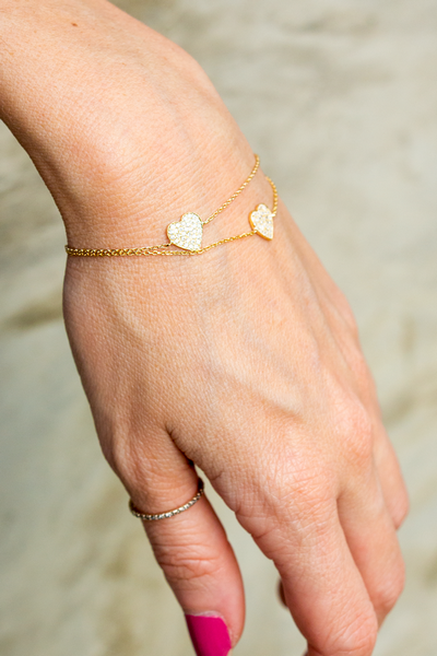 Pulseira Coração Diamantes