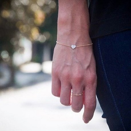 Pulseira Coração Diamantes