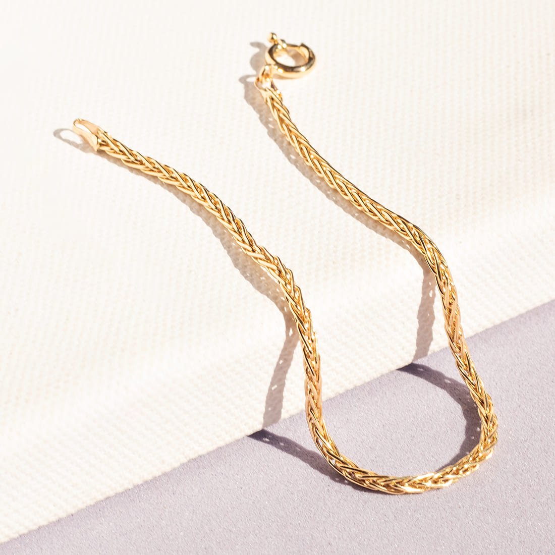 Pulseira Cordão Torcido Ouro 18K