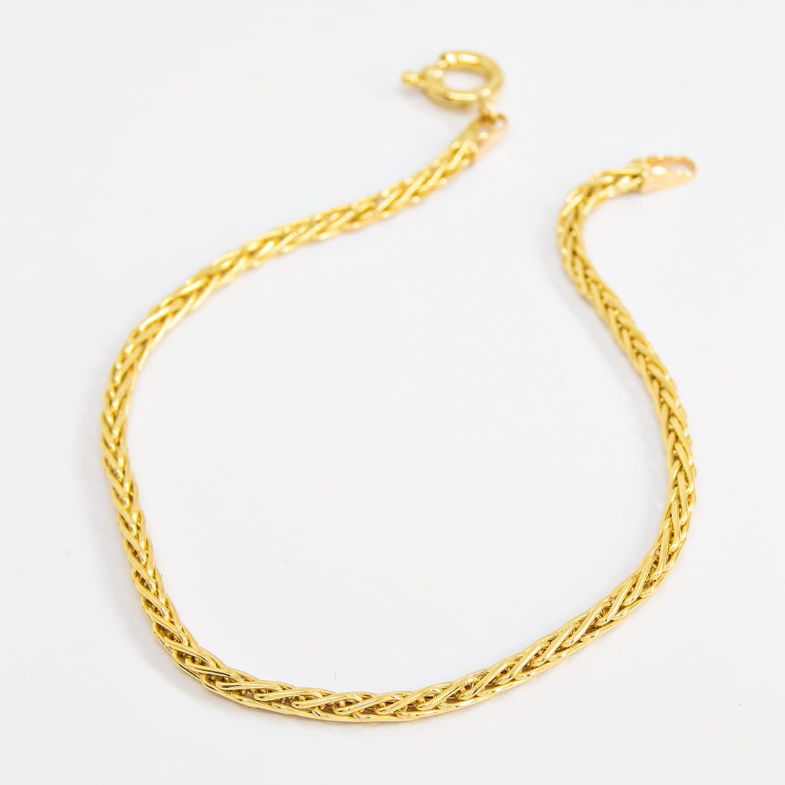 Pulseira Cordão Torcido Ouro 18K
