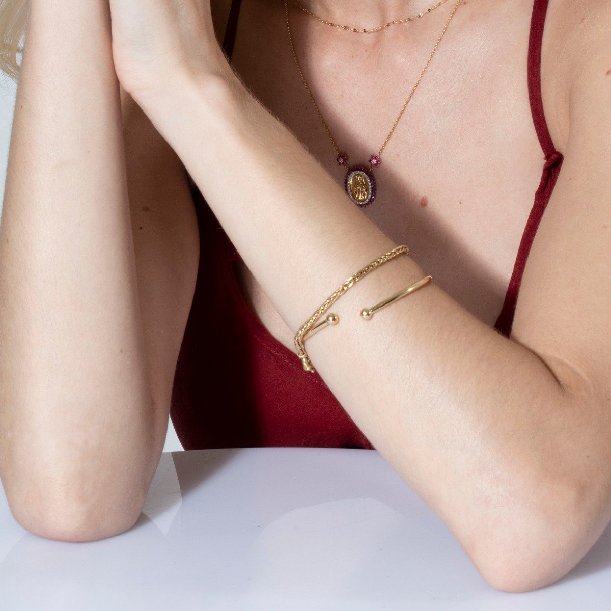 Pulseira Cordão Torcido Ouro 18K