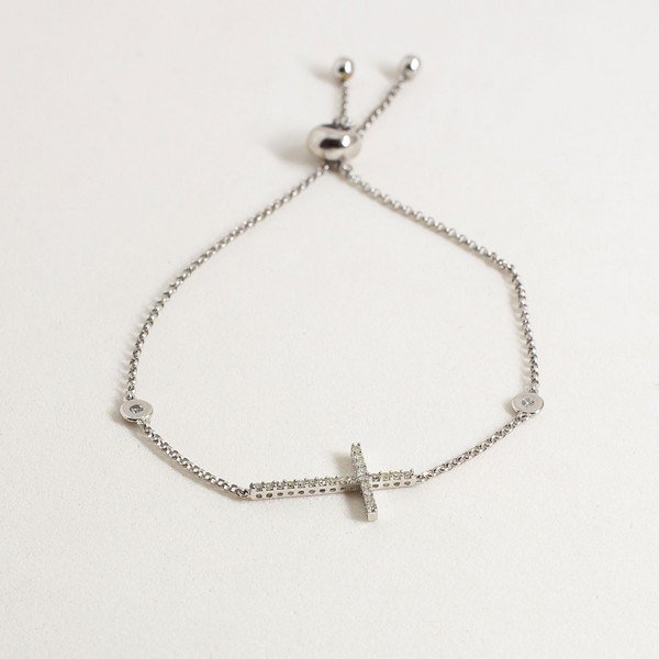 Pulseira Cruz Diamantes