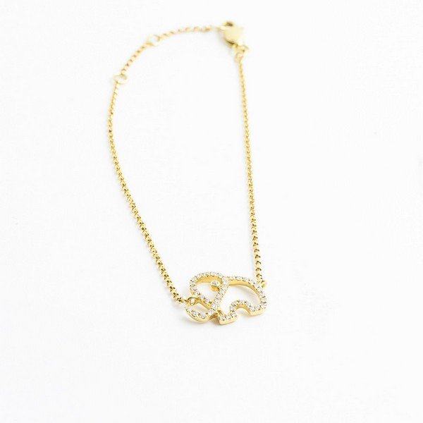 Pulseira Elefantinho da Fortuna Diamantes