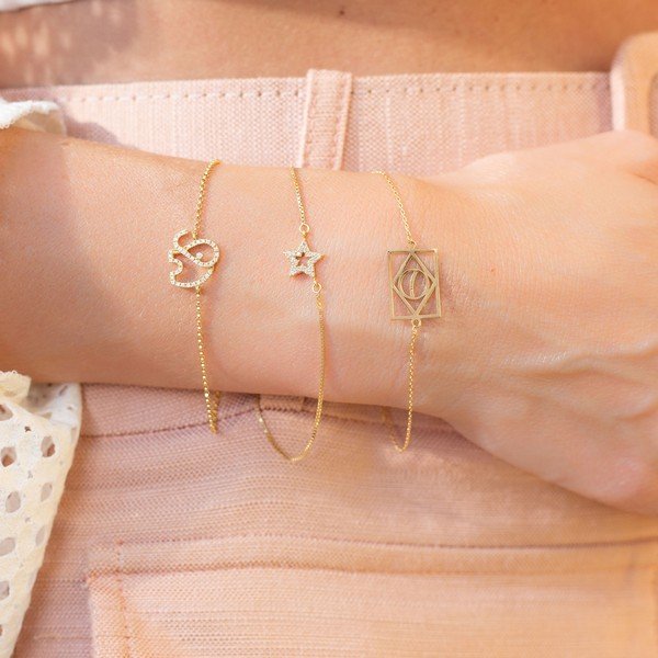 Pulseira Elefantinho da Fortuna Diamantes