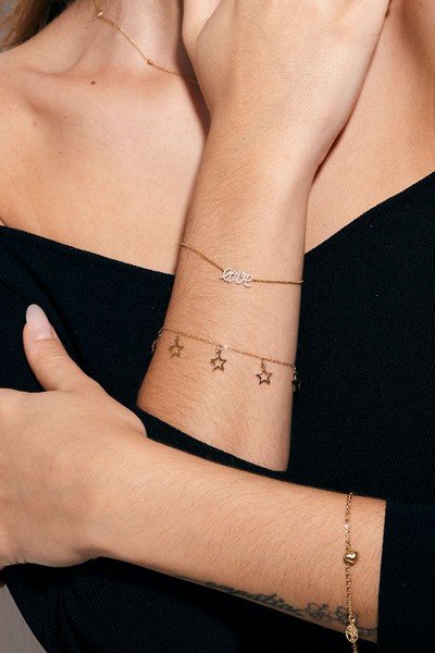 Pulseira Estrelinhas Vazadas