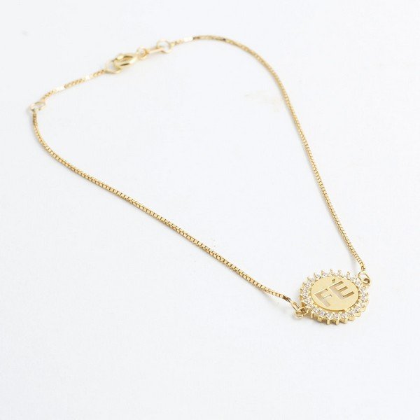 Pulseira Fé Zircônias