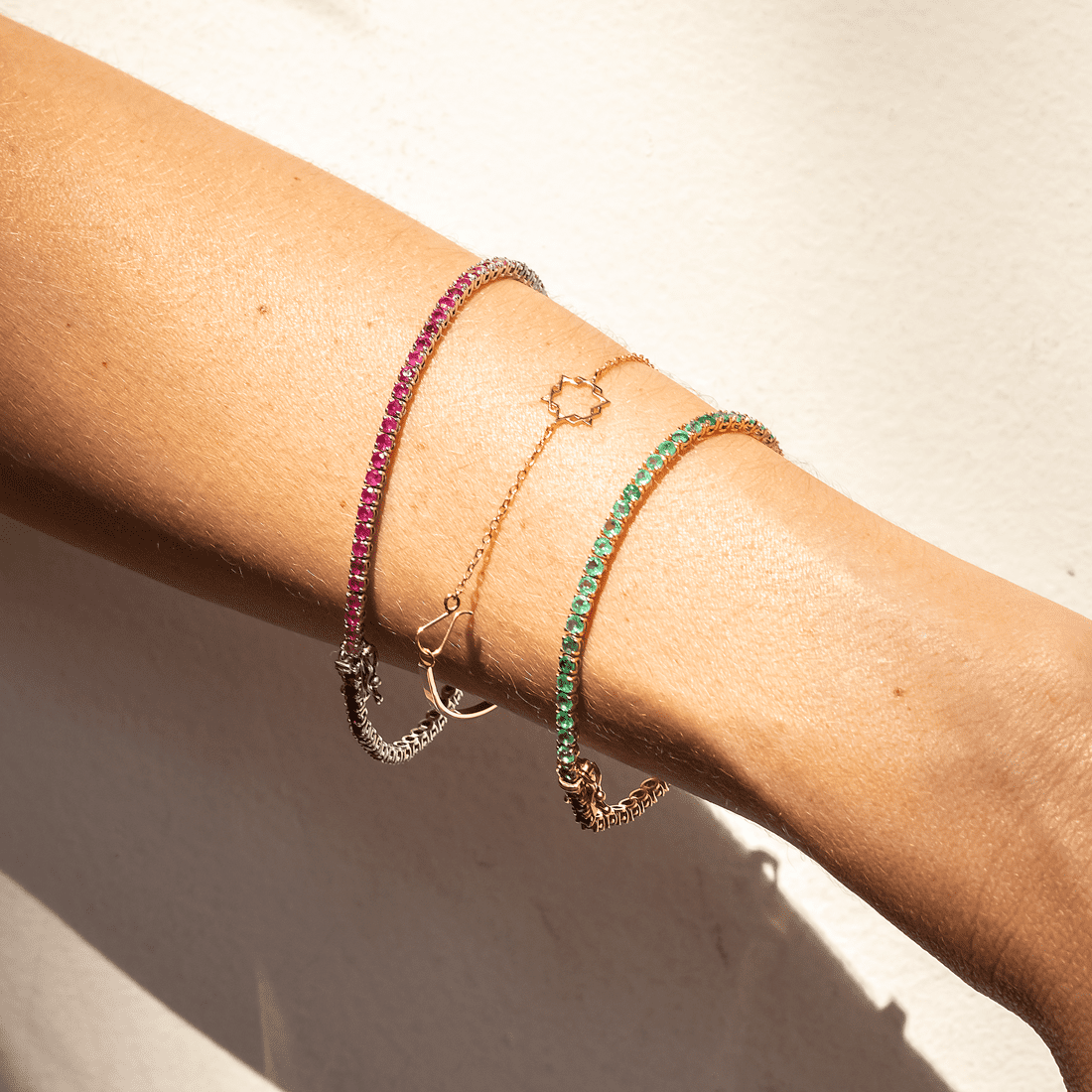 Pulseira Inteira Riviera Rubi 