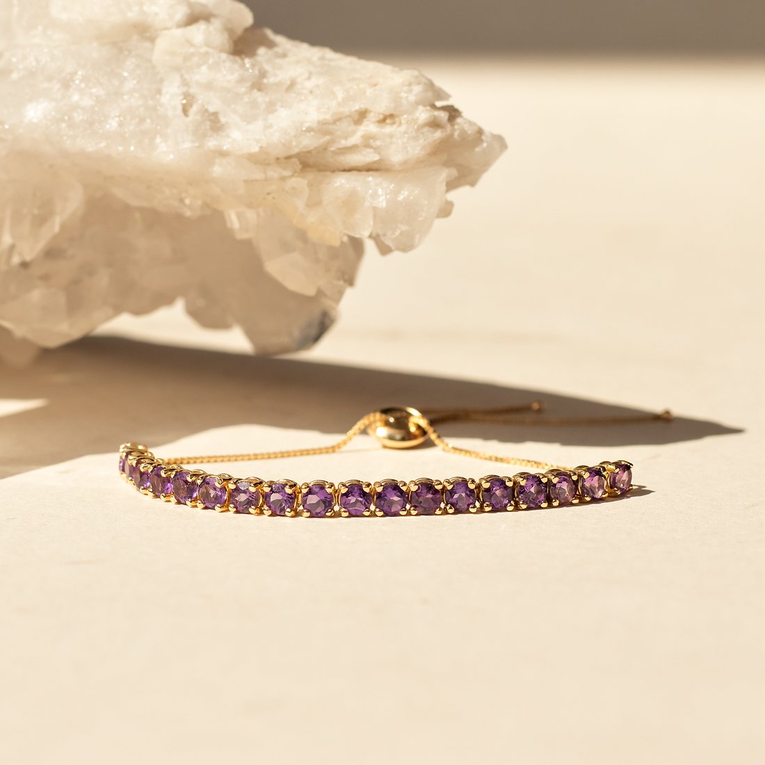 Pulseira Meia Riviera Ametista 