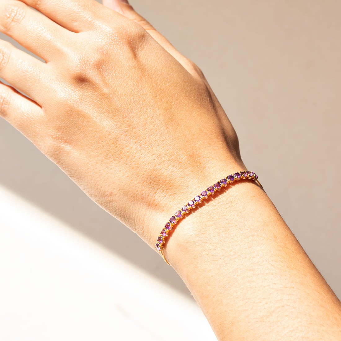 Pulseira Meia Riviera Ametista 