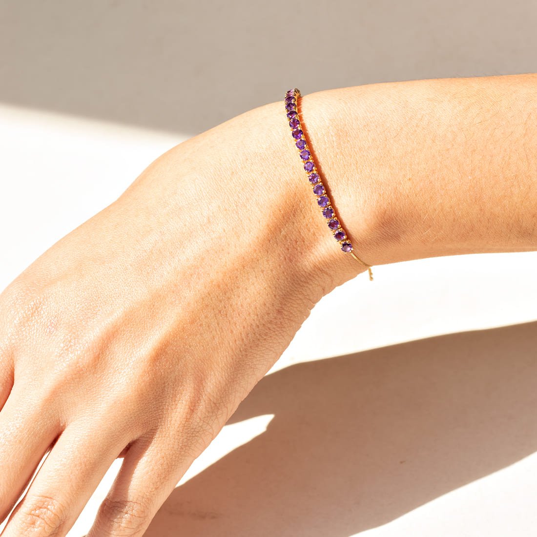 Pulseira Meia Riviera Ametista 