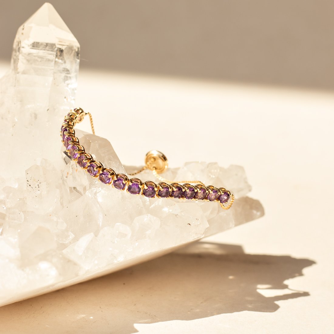 Pulseira Meia Riviera Ametista 