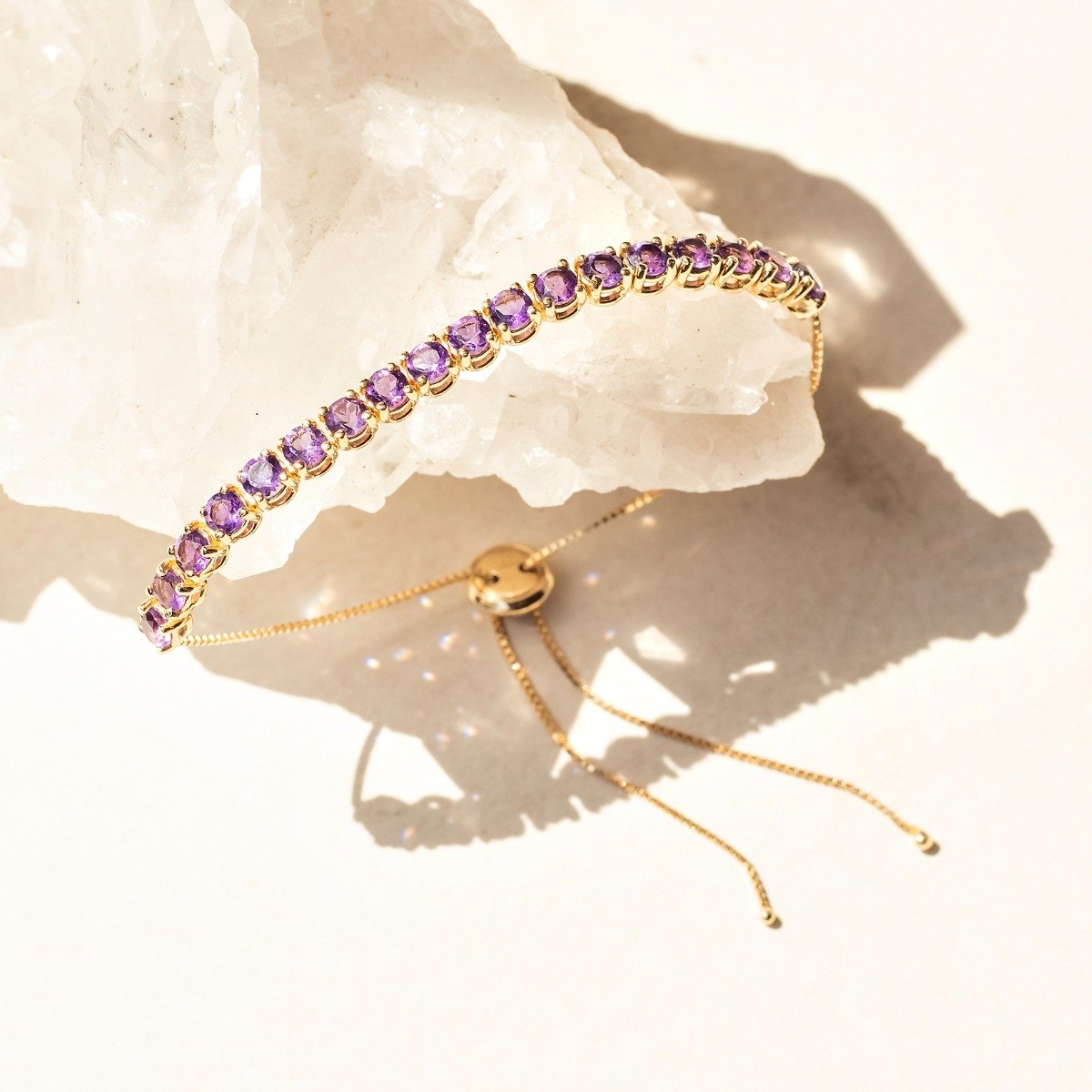 Pulseira Meia Riviera Ametista 