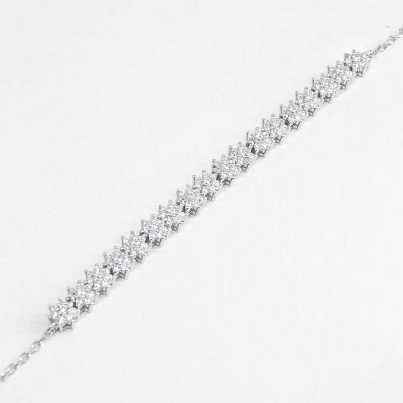 Pulseira Meia Riviera Florzinhas Stone