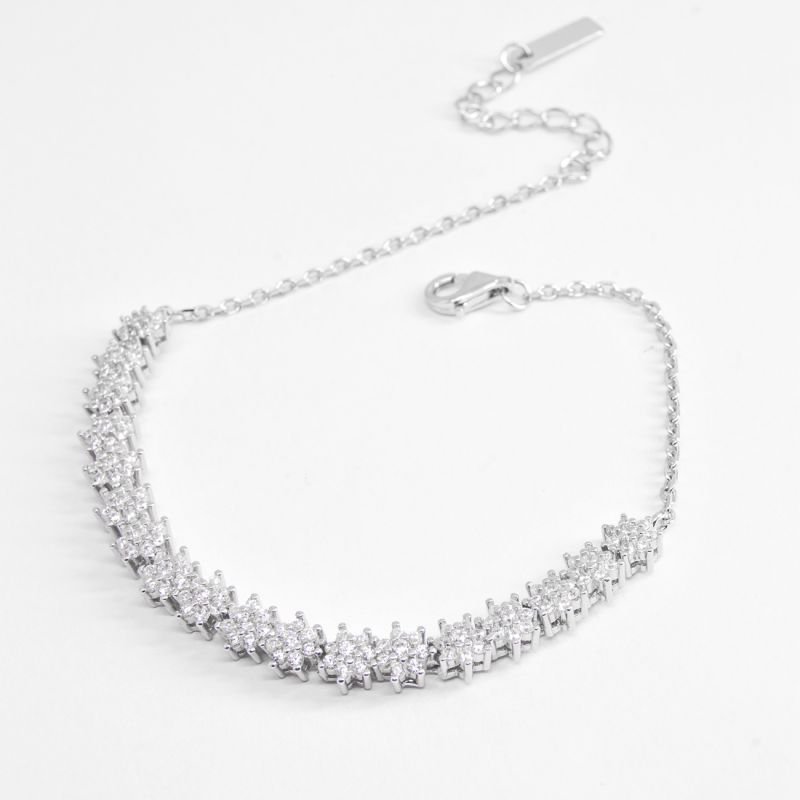 Pulseira Meia Riviera Florzinhas Stone