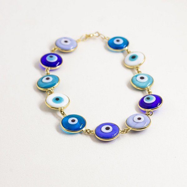 Pulseira Olhos Gregos Ouro 18K