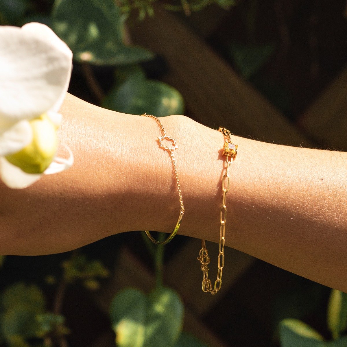 Pulseira Ouro 18K Coexist Estrela