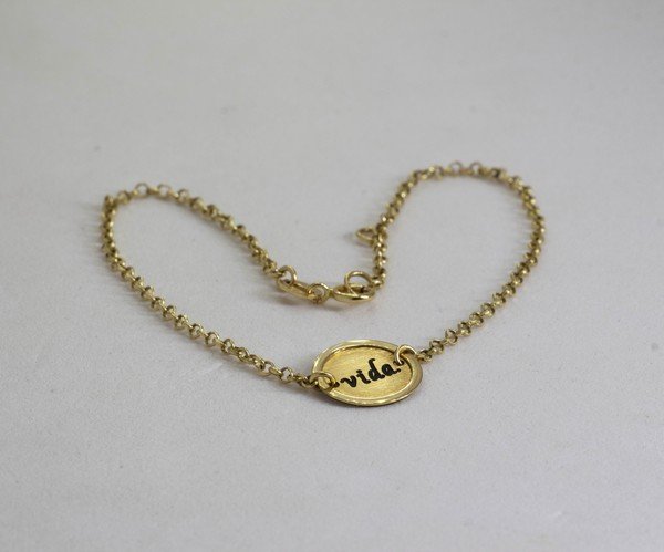 Pulseira Plaquinha Vida 