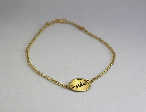 Pulseira Plaquinha Vida 