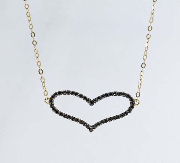 Pulseira Regulável Coração Black 