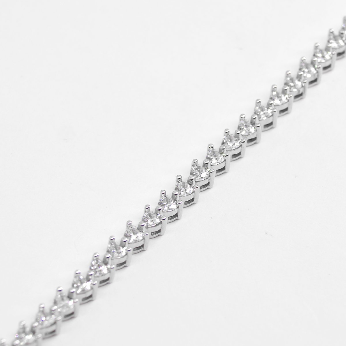 Pulseira Riviera 3 Garras Prata 925 