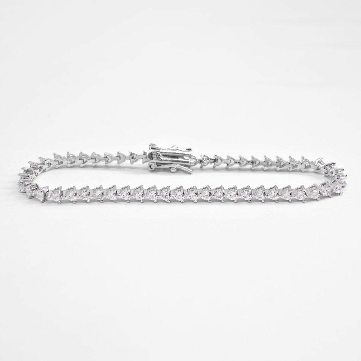 Pulseira Riviera 3 Garras Prata 925 