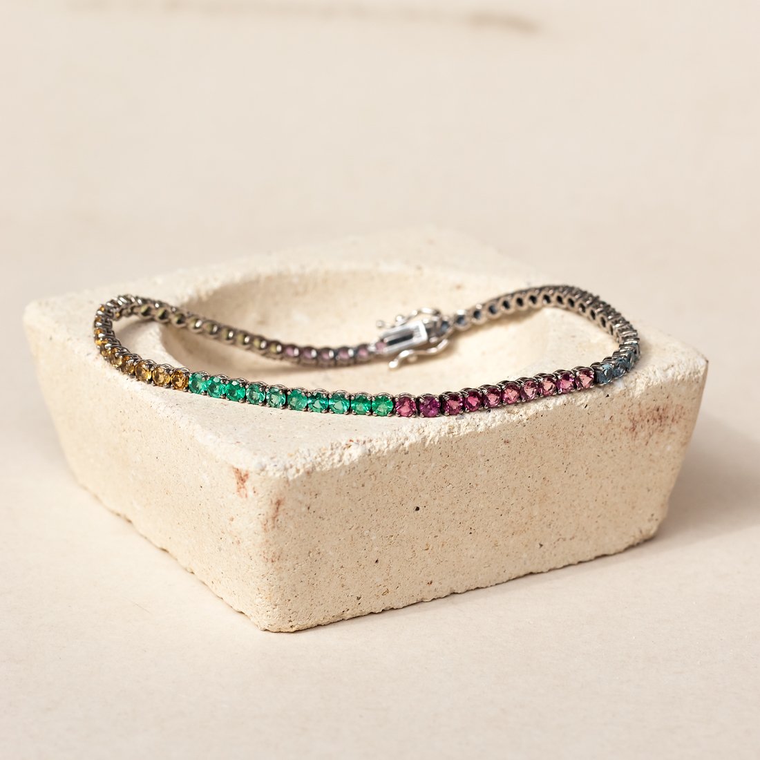 Pulseira Riviera Pedras Preciosas