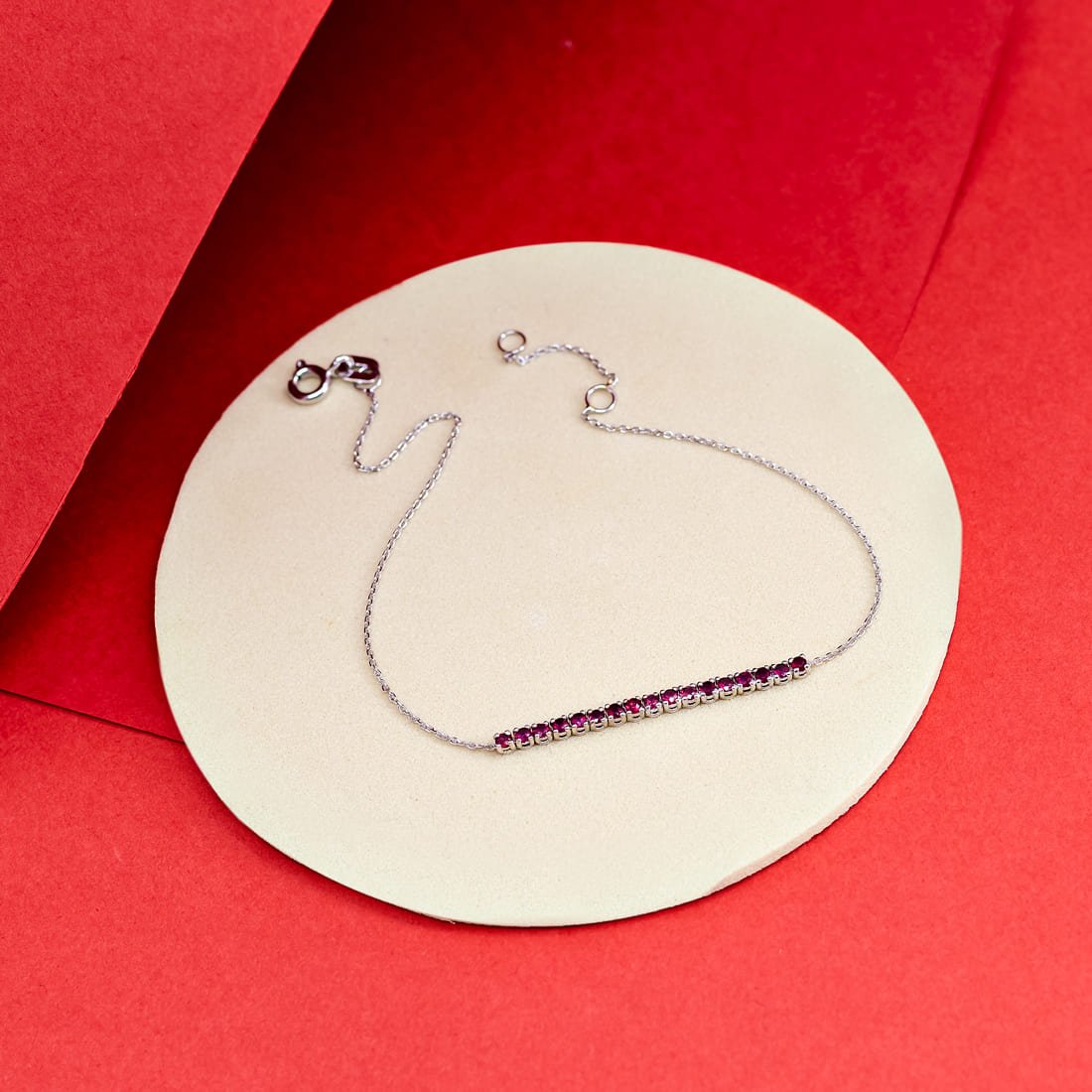 Pulseira Rubis Ouro 18K
