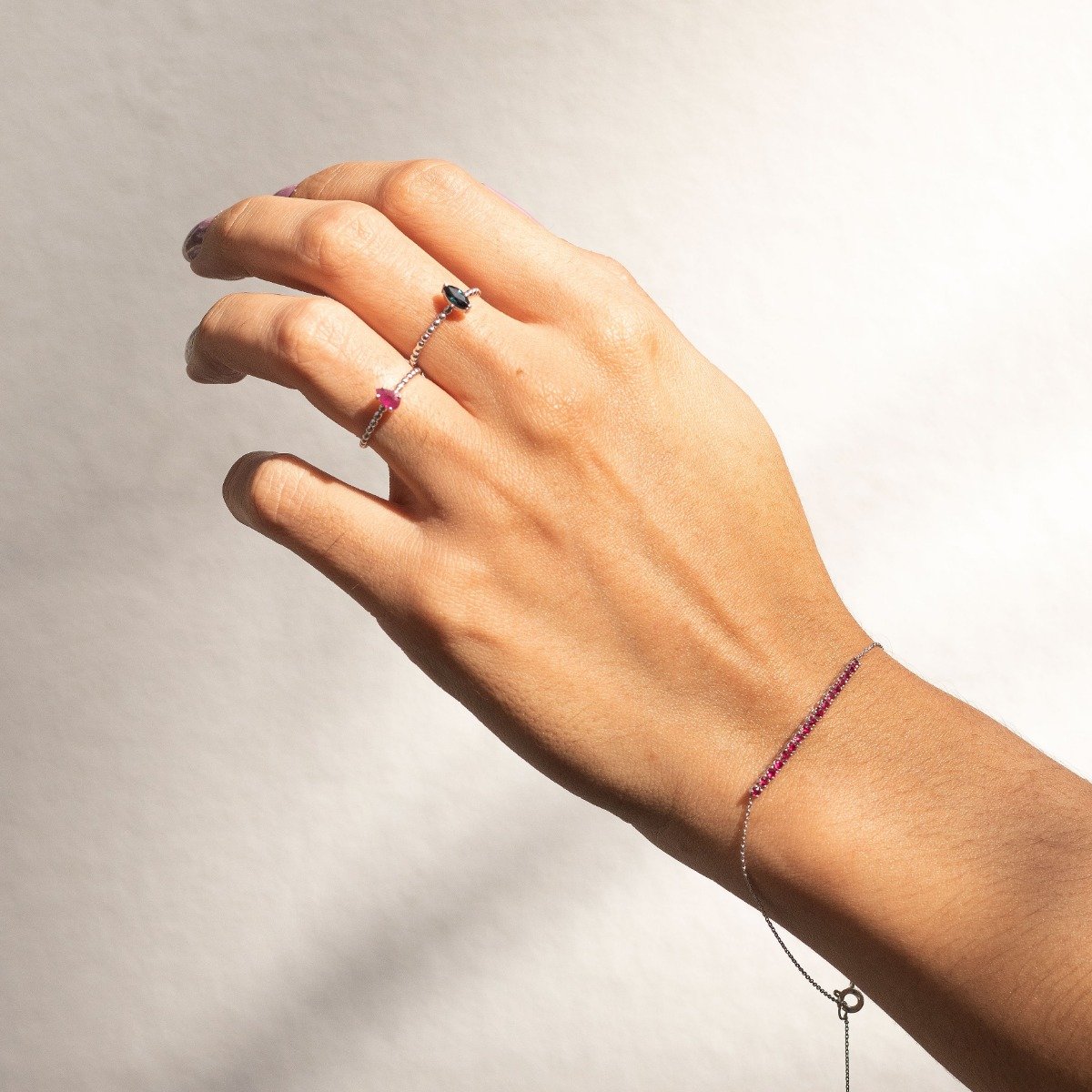 Pulseira Rubis Ouro 18K