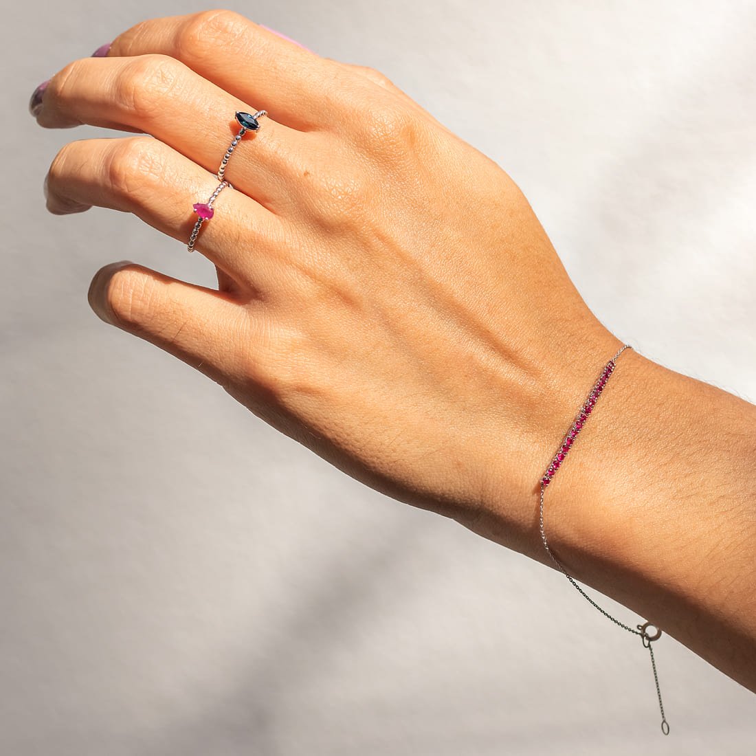 Pulseira Rubis Ouro 18K