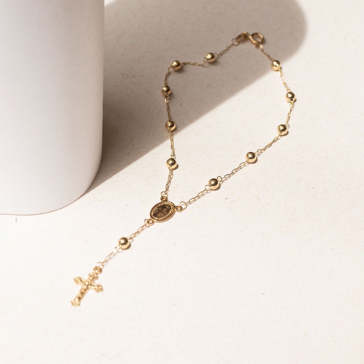 Pulseira Terço Ouro N. Senhora
