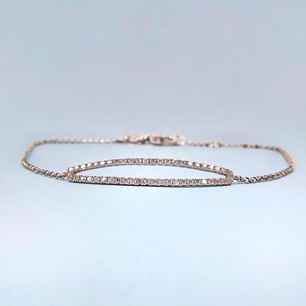 Pulseira Vazada Diamantes