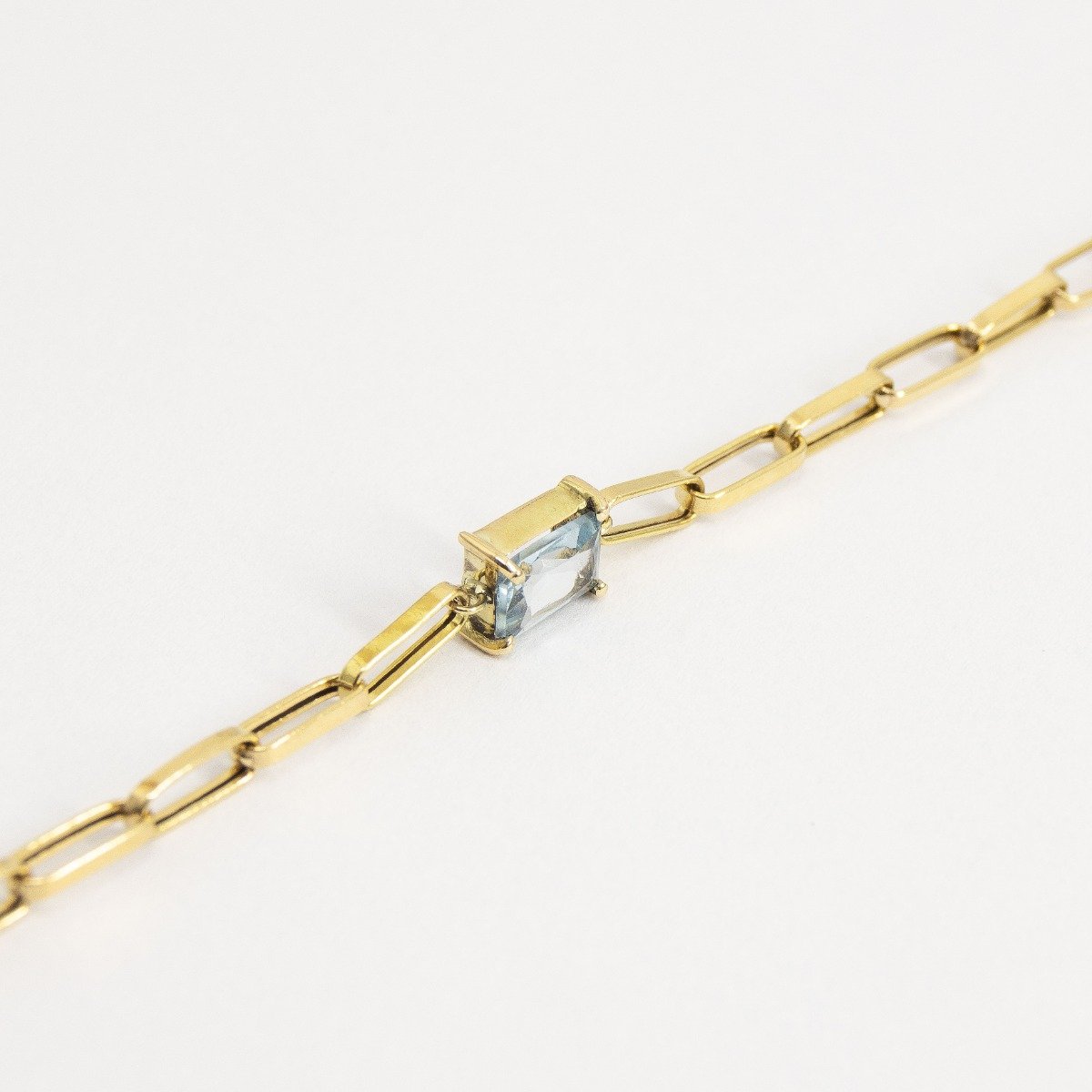 Pulseira vintage cartier baguete topázio