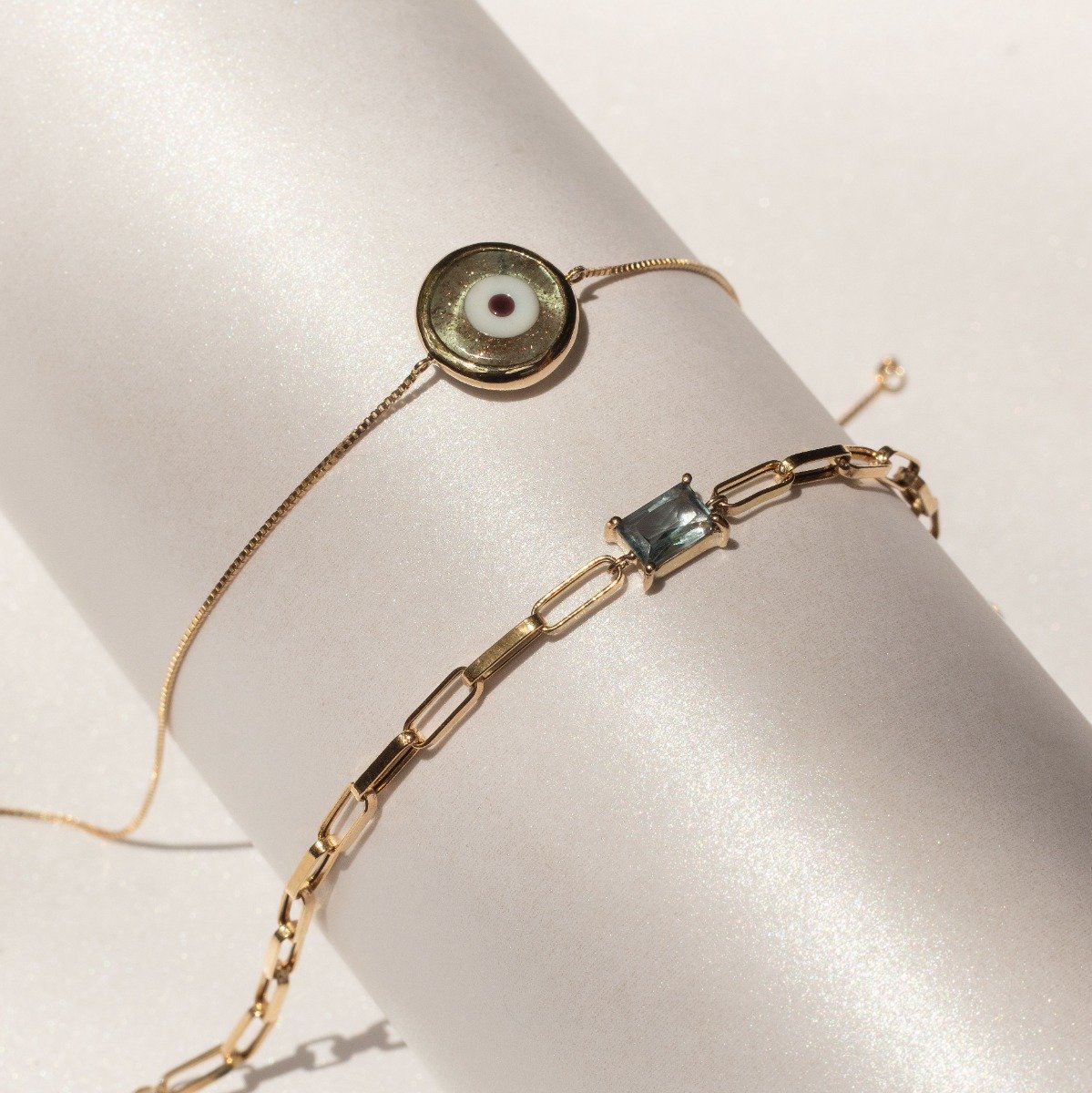 Pulseira vintage cartier baguete topázio