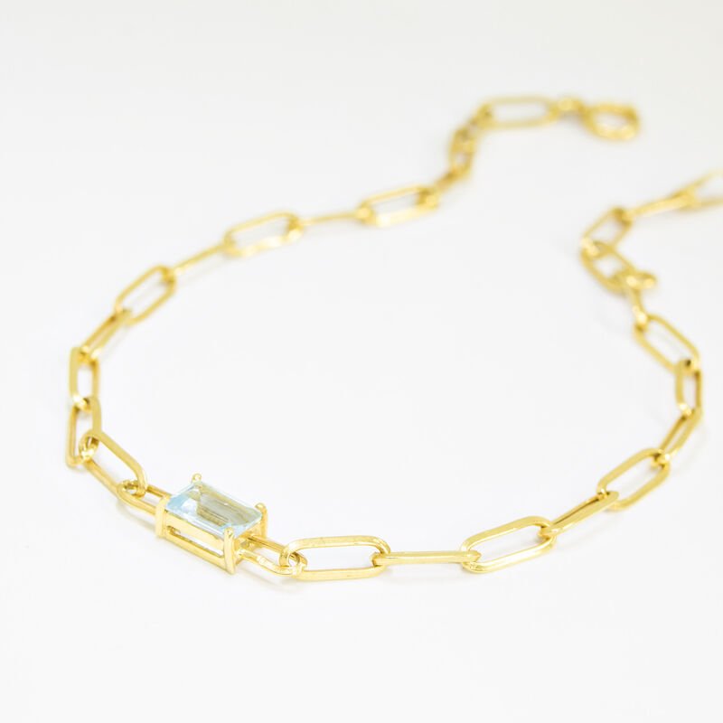 Pulseira vintage cartier baguete topázio