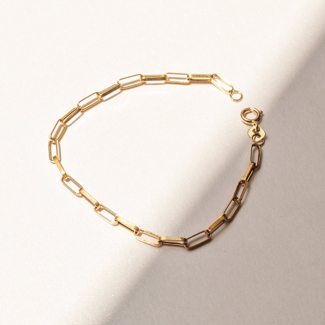 Pulseira Vintage Tramas Compridas Ouro 18k
