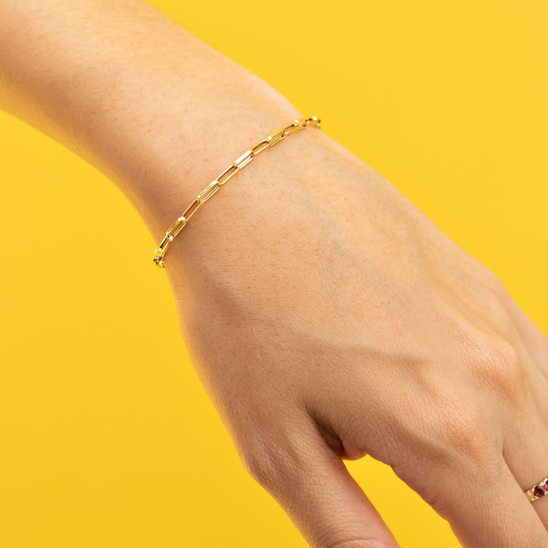 Pulseira Vintage Tramas Compridas Ouro 18k