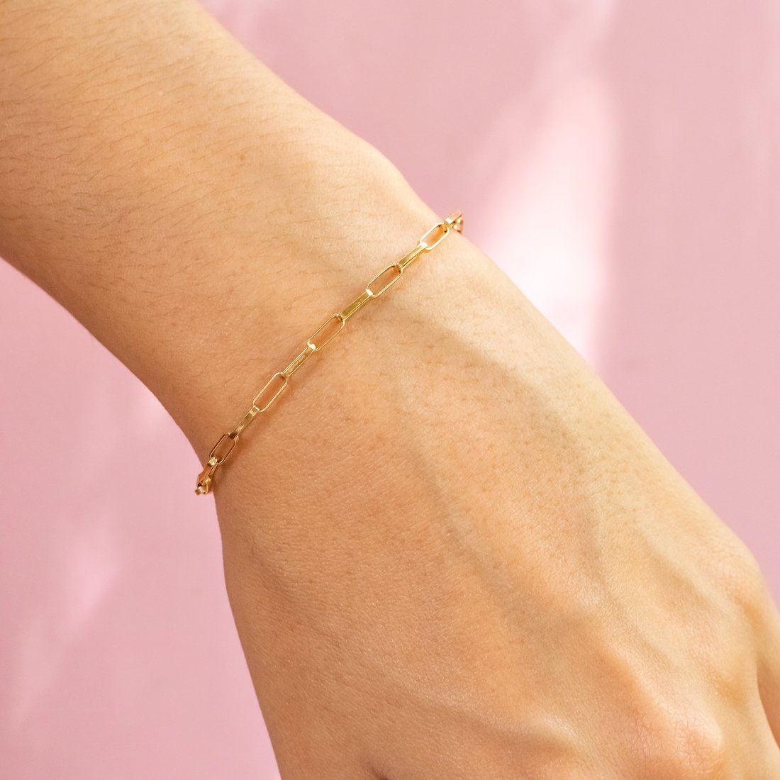 Pulseira Vintage Tramas Compridas Ouro 18k