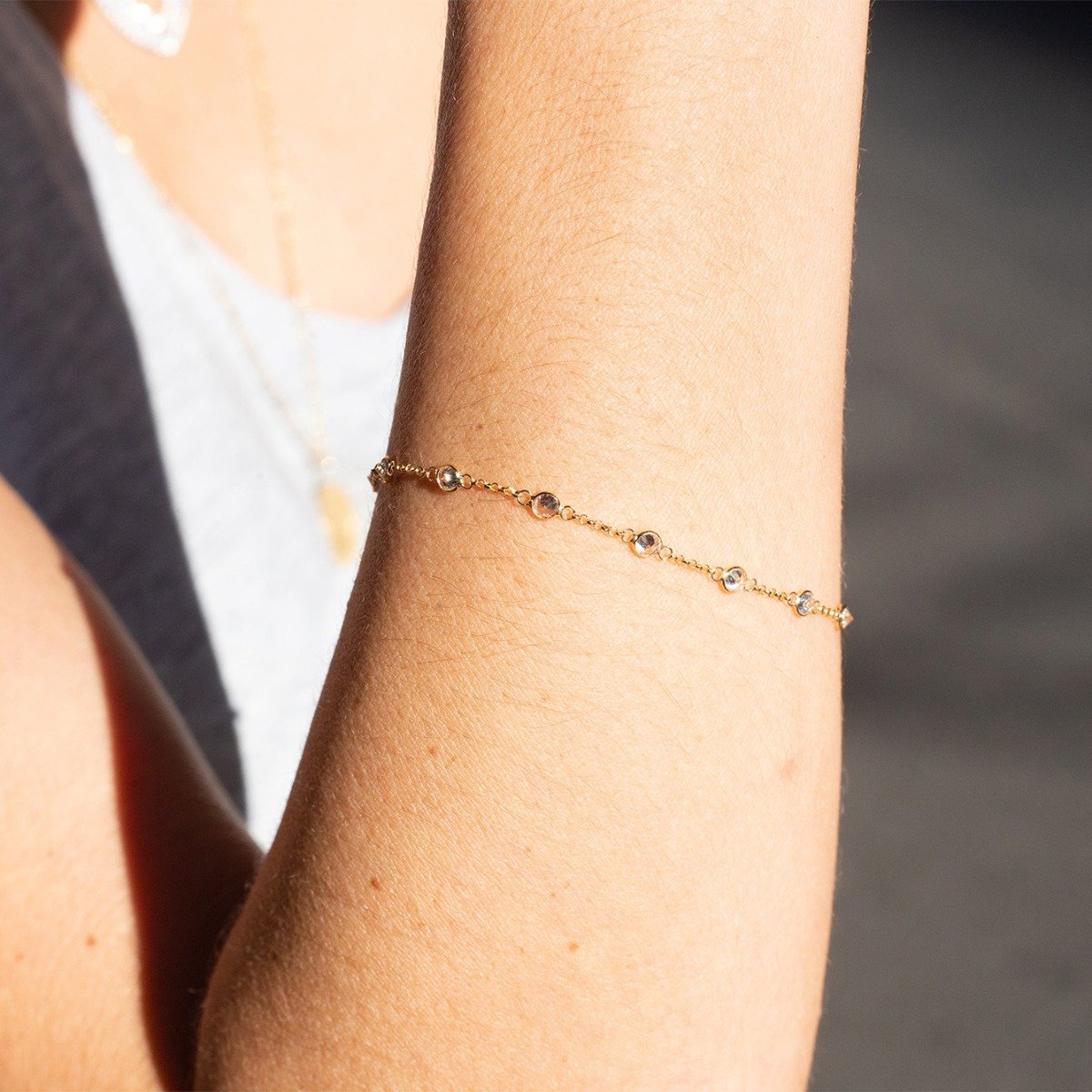Pulseira Zircônia Branco